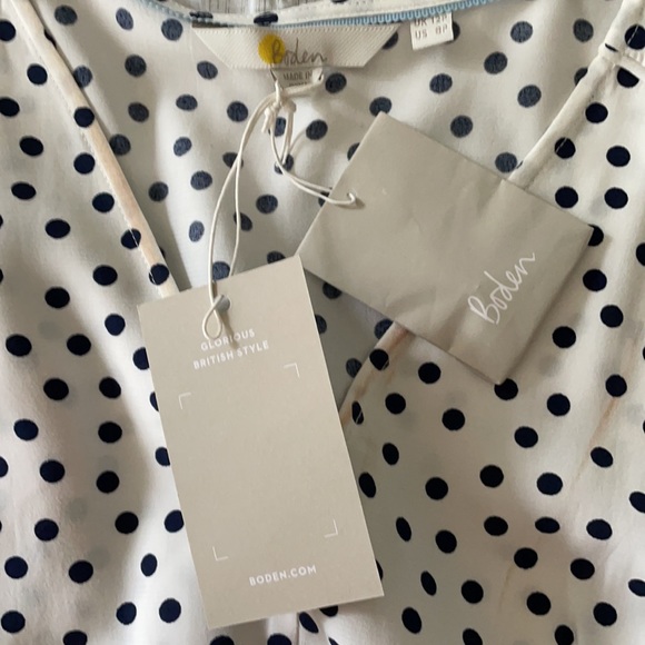 Stylish Peplum polka dot Boden UK top - Picture 3 of 3